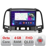 Navigatie Hyundai Santa Fe B-008 Android Ecran QLED octa core 4+64 carplay android auto KIT-008+EDT-E309V3