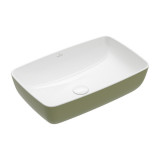 Lavoar pe blat, Villeroy &amp; Boch, Artis, dreptunghiular, 58 x 38,5 cm, sage green