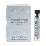 Mostră parfum cu feromoni PHEROSTRONG Only For Men, pentru bărbați, note de mandarină, cedru și mosc alb, 1 ml