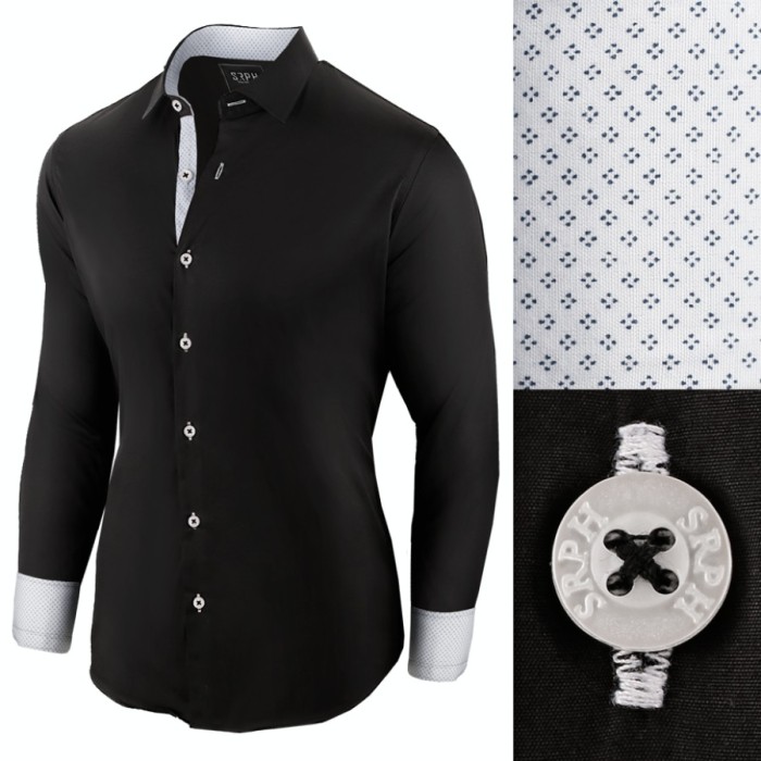 Camasa pentru barbati, casual, negru, regular fit - Business Class Ultra Camasa pentru barbati, casual, negru, regular fit - Business Class Ultra
