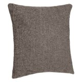 Pernă decorativă chenille, maro, 52x52 cm, cu fermoar, CMCLASS