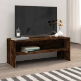 VidaXL Comodă TV, stejar fumuriu, 100x40x40 cm, lemn compozit