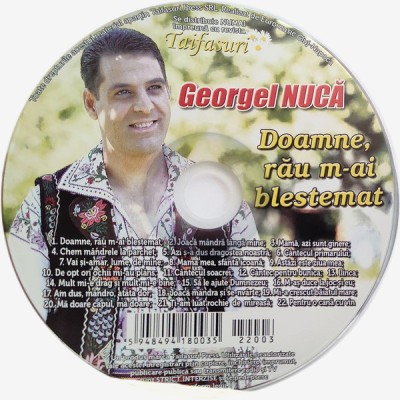 CD Georgel Nucă &amp;lrm;&amp;ndash; Doamne, rău m-ai blestemat revista Taifasuri foto
