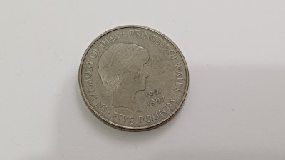 Marea Britanie / Anglia / Regatul Unit-5 Pounds/lire 1999-Prințesa Diana foto
