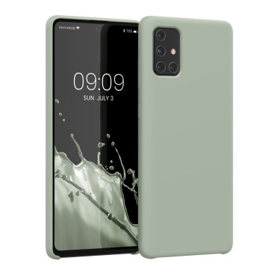 Husa kwmobile pentru Samsung Galaxy A71, Silicon, Verde, 51209.172 foto