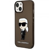 Cumpara ieftin Husa TPU Karl Lagerfeld IML pentru Apple iPhone 14 Plus, Ikonik NFT, Neagra Transparenta KLHCP14MHNIKTCK