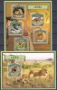 DB1 Fauna Africana Guineea Lei MS + SS MNH, Nestampilat