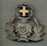 Y 1568 INSIGNA-MILITARA-EMBLEMA COIFURA- GRECIA -DEFECTA -PENTRU COLECTIONARI