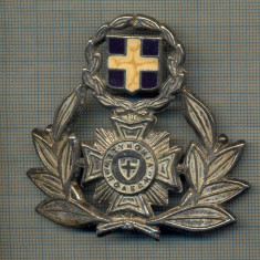 Y 1568 INSIGNA-MILITARA-EMBLEMA COIFURA- GRECIA -DEFECTA -PENTRU COLECTIONARI