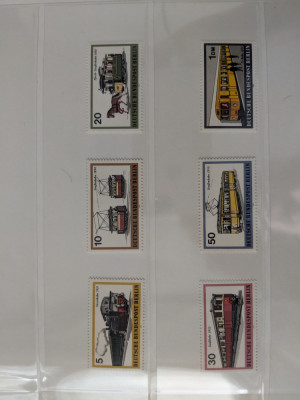 germania berlin - Timbre trenuri, locomotive, cai ferate, nestampilate MNH foto