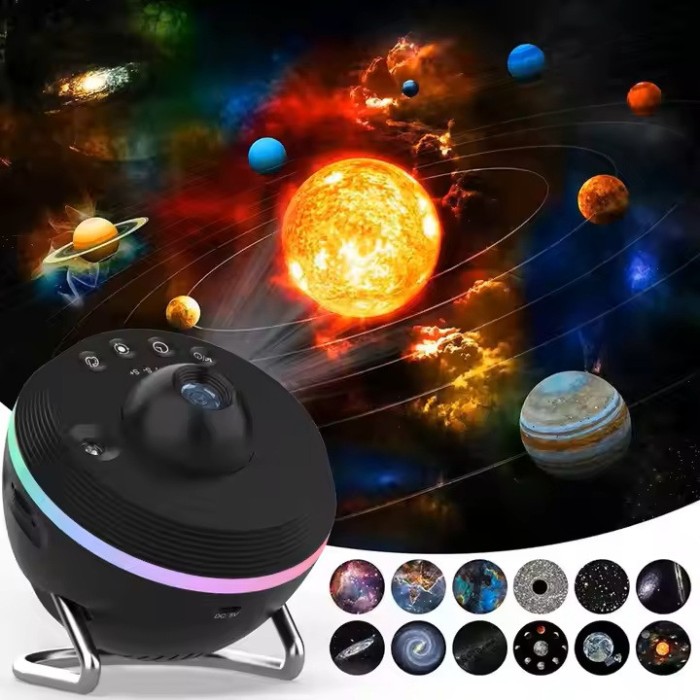 Proiector de Stele si Galaxii PAPLIX model 2024 - Magia Universului in Casa ta, 4k, RGB, 13 slide-ur