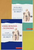 Teste Grilă pentru concursul de admitere la Facultatea de Drept. Limba rom&acirc;nă şi Economie (și supliment Macroeconomie) - Paperback brosat - Anca David