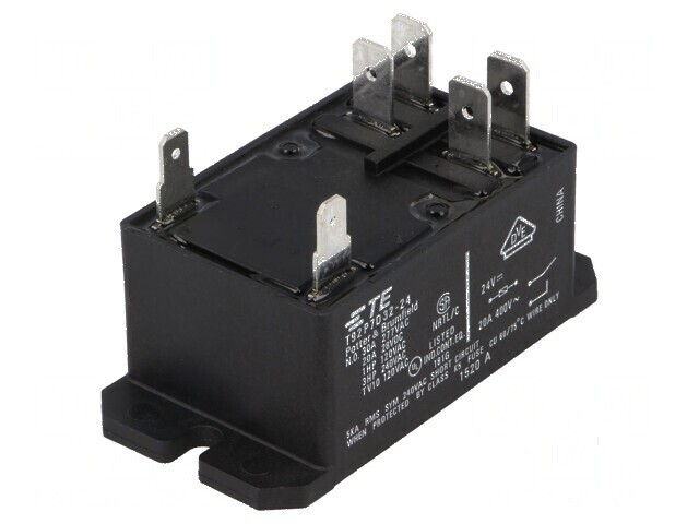 Releu electromagnetic DPST-NO Ubobină 24VDC 30A T92 pe panou