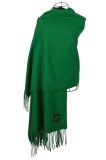 Fular dama uni 24, 180x70cm, verde deschis, Marime universala
