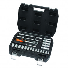 Set chei tubulare Cr-V Gadget, 1/4 inch, cutie depozitare inclusa, 26 piese