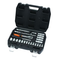 Set chei tubulare Cr-V Gadget, 1/4 inch, cutie depozitare inclusa, 26 piese