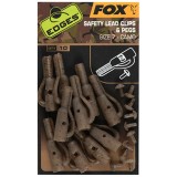 Clips Plumb Pierdut + Pin Fox Edges Camo Safety Lead Clip &amp; Pegs Nr.7