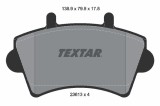 TEXTAR 2361301 Q+ set placute frana,frana disc