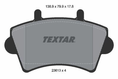 TEXTAR 2361301 Q+ set placute frana,frana disc foto