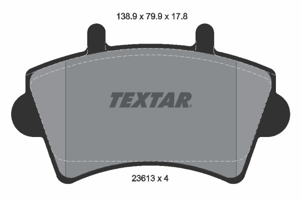 TEXTAR 2361301 Q+ set placute frana,frana disc
