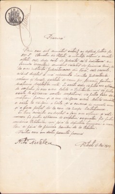 A2680N Procură pentru reprezentare &amp;icirc;n fața instanțelor judecătorești, punere sechestru și licitații, 1909, Pitești foto