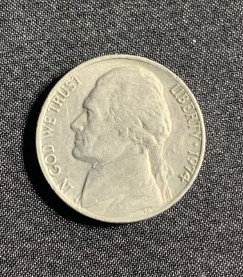 Moneda five cents 1974 USA foto