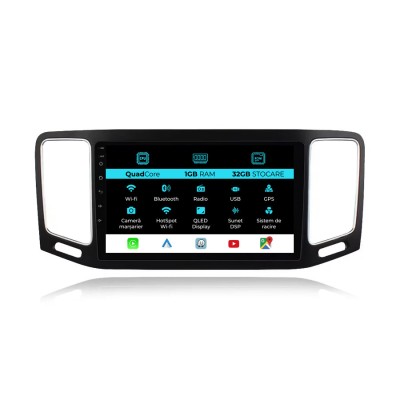 Navigatie Dedicata Volkswagen Sharan (2012-2019), 9Inch, 1Gb Ram, 32Gb Stocare, Carplay foto