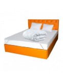 Set Saltea cu spuma, Nova Comfort Flex 160x200x20cm, fermitate tare, hipoalergenica, husa detasabila, Saltsib plus Pachet textile Avantaj cu 2 perne m, Cu Memory Foam