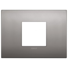 Rama Ornament 2M metal pentru doza de 3M Vimar Arke nichel negru 19652.10