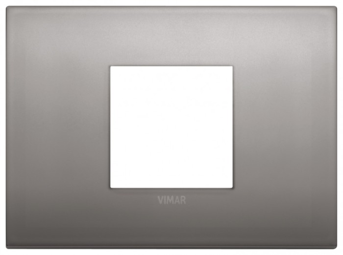 Rama Ornament 2M metal pentru doza de 3M Vimar Arke nichel negru 19652.10