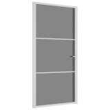 Cumpara ieftin Usa de interior, 102,5x201,5 cm, alb, sticla ESG si aluminiu