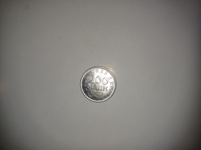 CY - 200 Mark Marci 1923 D Germania Weimar / aluminiu / AUNC foto