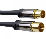 Cablu prelungitor coaxial antena 75Ohm (135dB) T-M 1.5m, kjqiec015, Oem