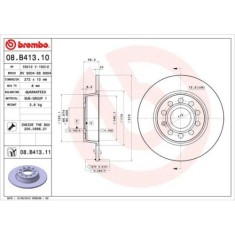 Set discuri frana Audi: A1 (8x1), A3 (8p1), A3 (8v1), Q2 (Gab); Seat: Altea (5p1), Ateca (Kh7), Leon (1p1); Skoda: Karoq (Nu7), Octavia 2 3, Superb 2 foto