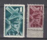 ROMANIA 1931 FONDUL AVIATIEI REGELE CAROL II ARPA SERIE STARE MNH