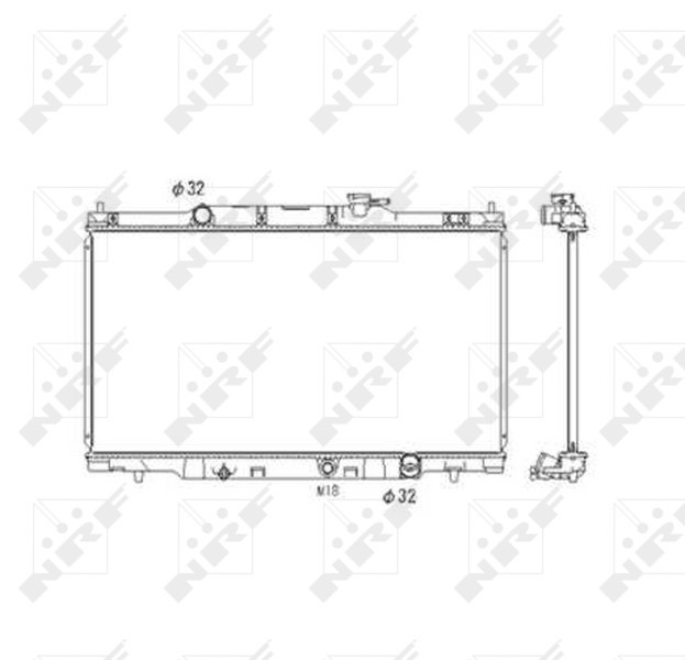 NRF 53573 Radiator, racire motor