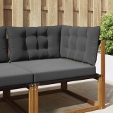 vidaXL Perna pentru canapea de exterior 3 pcs Antracit Poliester 900914