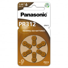 Baterii Aparat Auditiv 312A 180mAh 1.4V Panasonic Blister 6