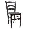 Scaun Paesana - cadru wenge - stofa S21 - gri deschis