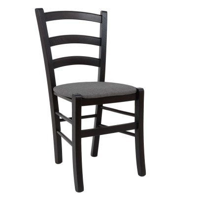 Scaun Paesana - cadru wenge - stofa S21 - gri deschis foto