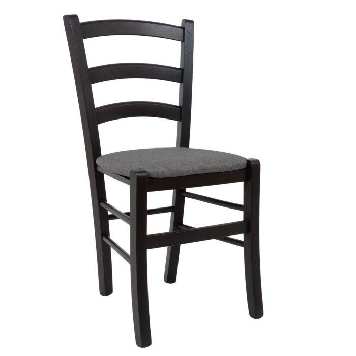 Scaun Paesana - cadru wenge - stofa S21 - gri deschis