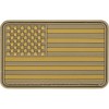Ecuson 3D PVC USA Flag Velcro Coyote MFH