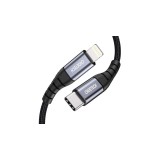 Choetech IP 0039 Cablu de date și &icirc;ncărcare de la USB C la Lightning pentru iPhone și iPad, 1,2 m