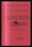 Filozofie politica contemporana, vol. 1 Lector univ. drd. Sorin Budnariu