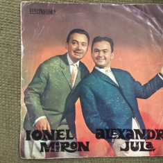 ionel miron alexandru jula disc single 7" vinyl muzica usoara latin pop slagare