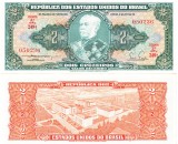 Brazilia 2 Cruzeiros 1957, Bancnota P-157 UNC, America de Sud