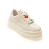 Pantofi sport GRYXX albi, 1550, din piele ecologica