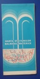 myh 12 - Harta statiunilor balneoclimaterice - ed 1981 - piesa de colectie