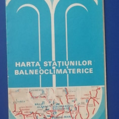 myh 63 - 69 - HARTA TURISTICA - HARTA STATIUNILOR BALNEOCLIMATERICE -DE COLECTIE
