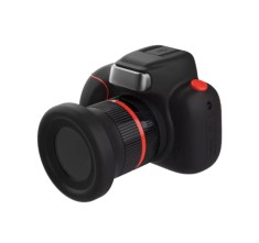 Camera foto digitala pentru copii, THD Pixels D6PRO, aspect DSLR, rezolutie foto 18 megapixeli, video FullHD, focalizare automata, neagra